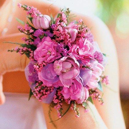 Pink & Purple Wrist Corsage